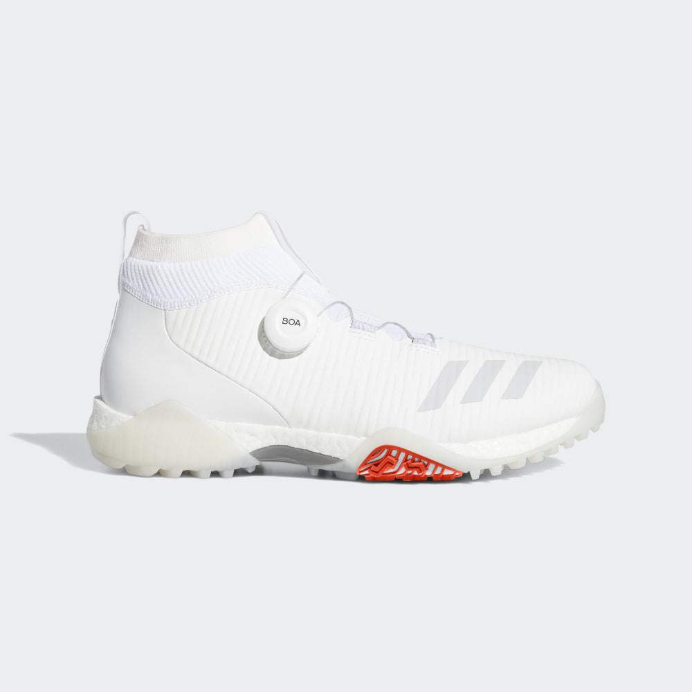 Adidas CodeChaos Boa Hrvatska - Muške Cipele Za Golf - Bijele/Sive/Crvene (WKZUEG398)